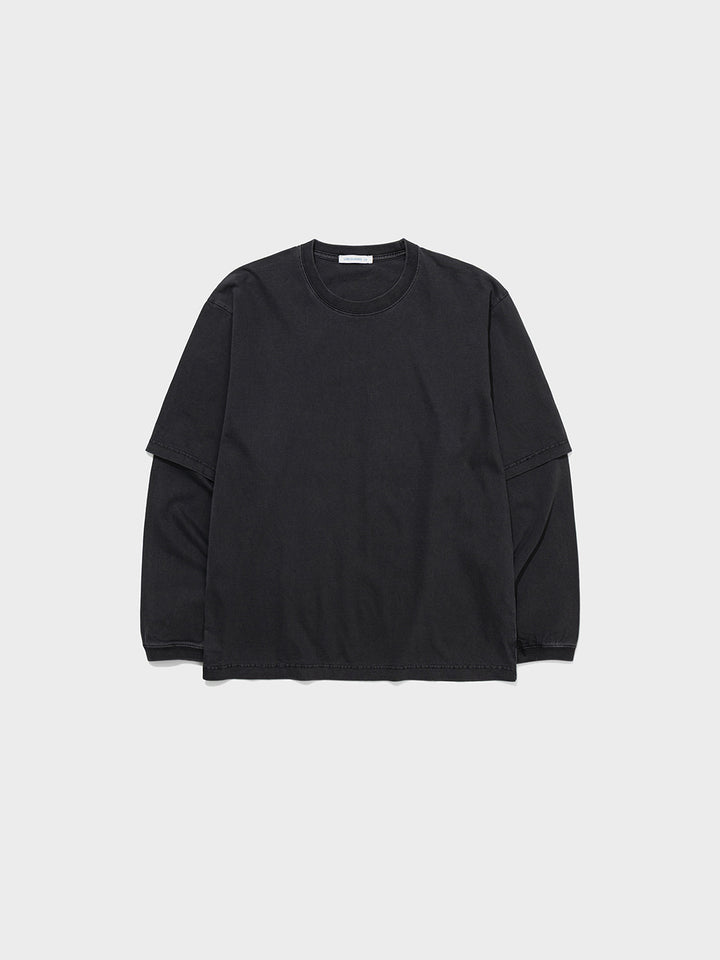 Low Classic Oversized Lc Layered Tee Charcoal Black