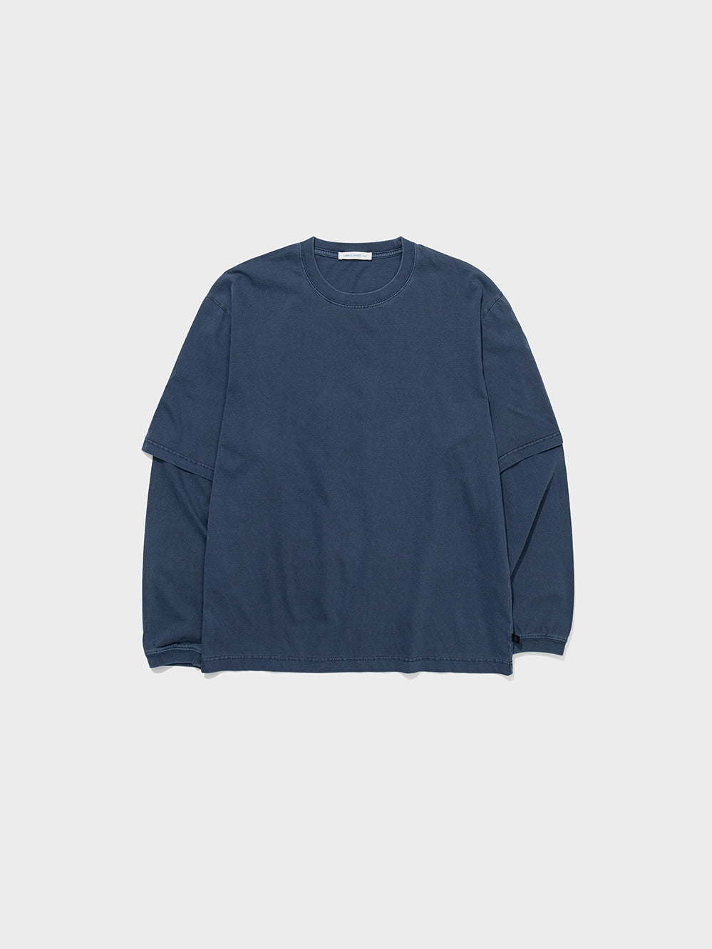 [Low Classic] Oversized Lc Layered Tee_Dusty Blue