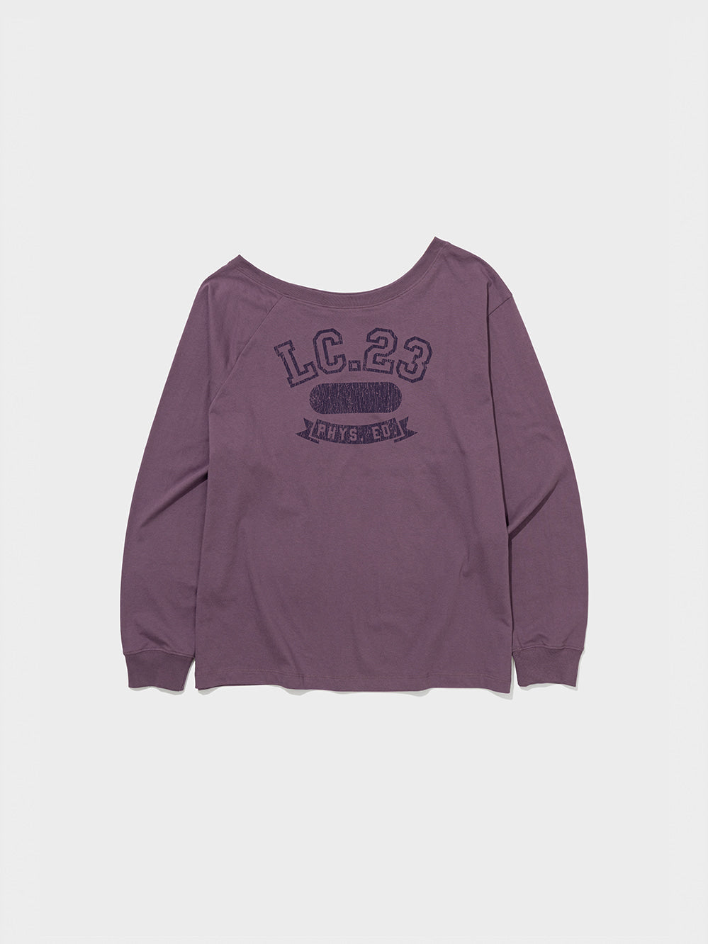 Low Classic Off-Shoulder Jersey Tee Violet