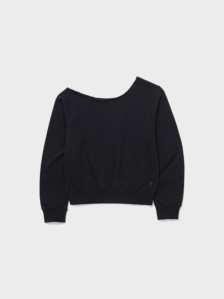 Low Classic Lc Off-Shoulder Sweatshirt Charcoal Navy