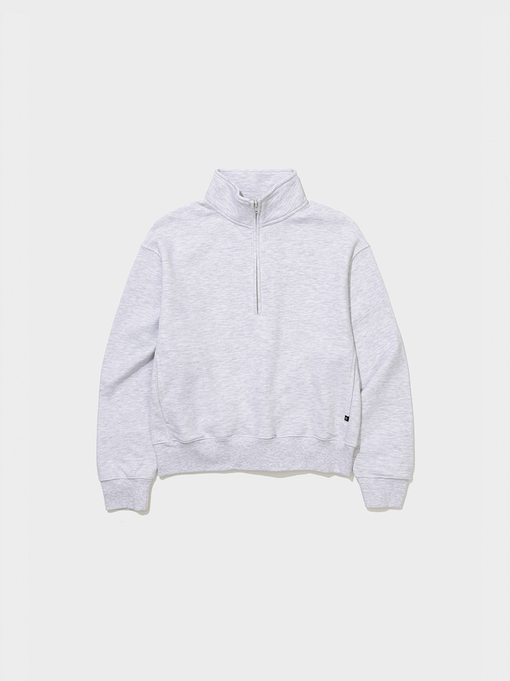 Low Classic Lc Sweat Half Zip-Up Light Melange Grey