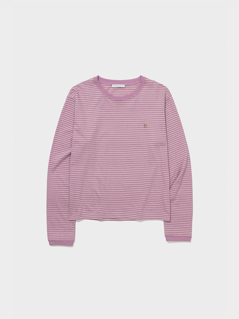 Low Classic Striped Regular-Fit Tee Pink