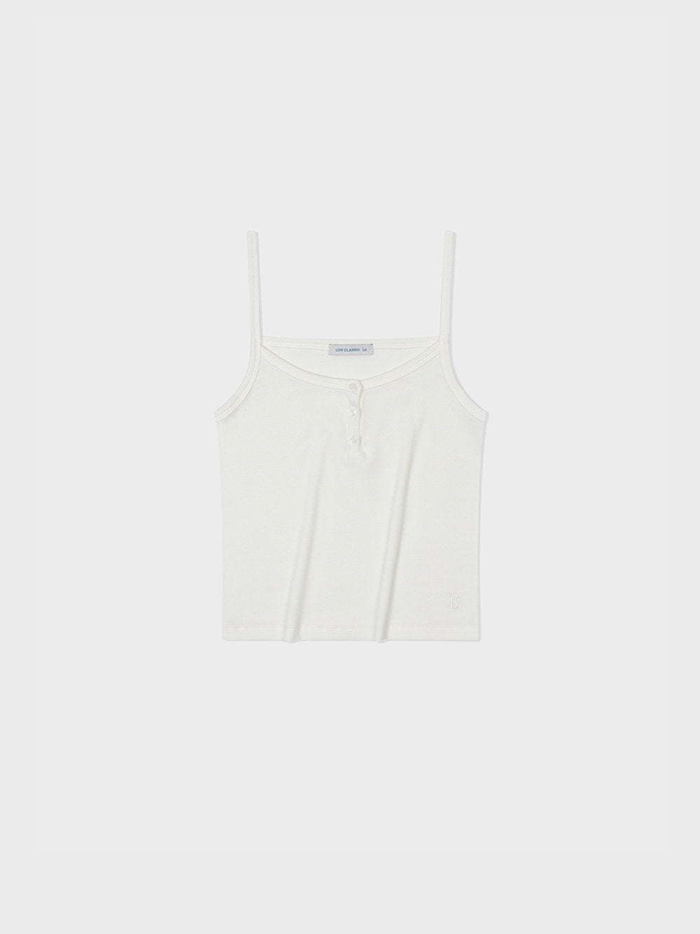 Low Classic Henley Neck Camisole Off White