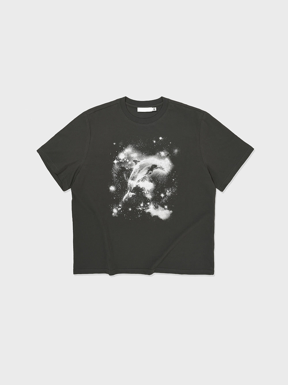 [Low Classic] Dolphin T-Shirt_Charcoal