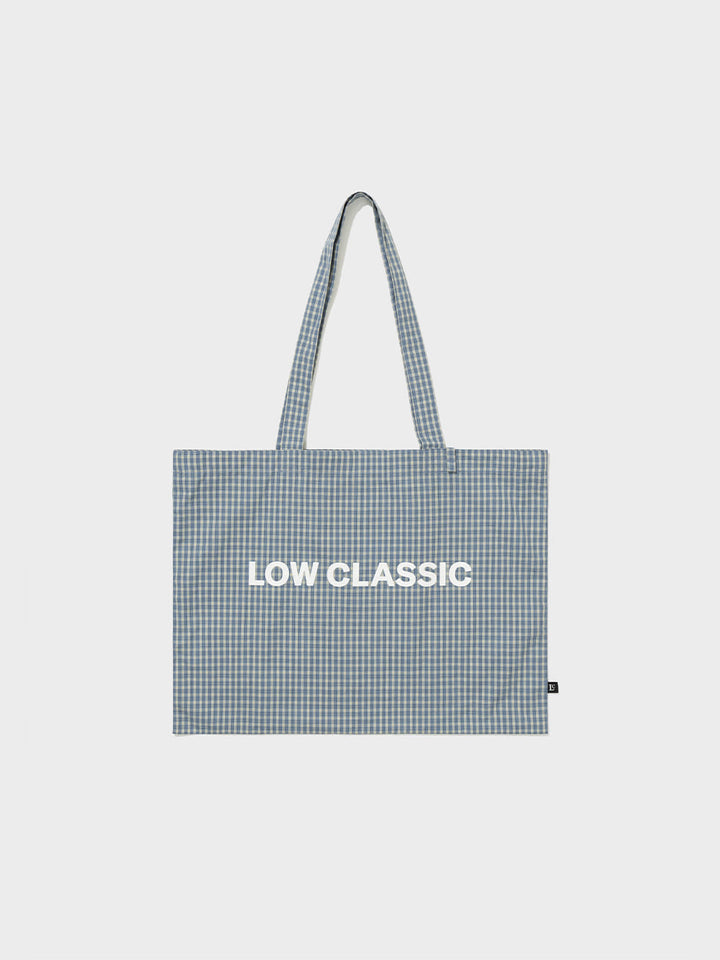 Low Classic Lc Checked Logo Midi Bag Lake Blue