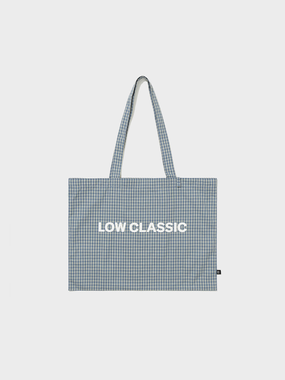 Low Classic Lc Checked Logo Midi Bag Lake Blue