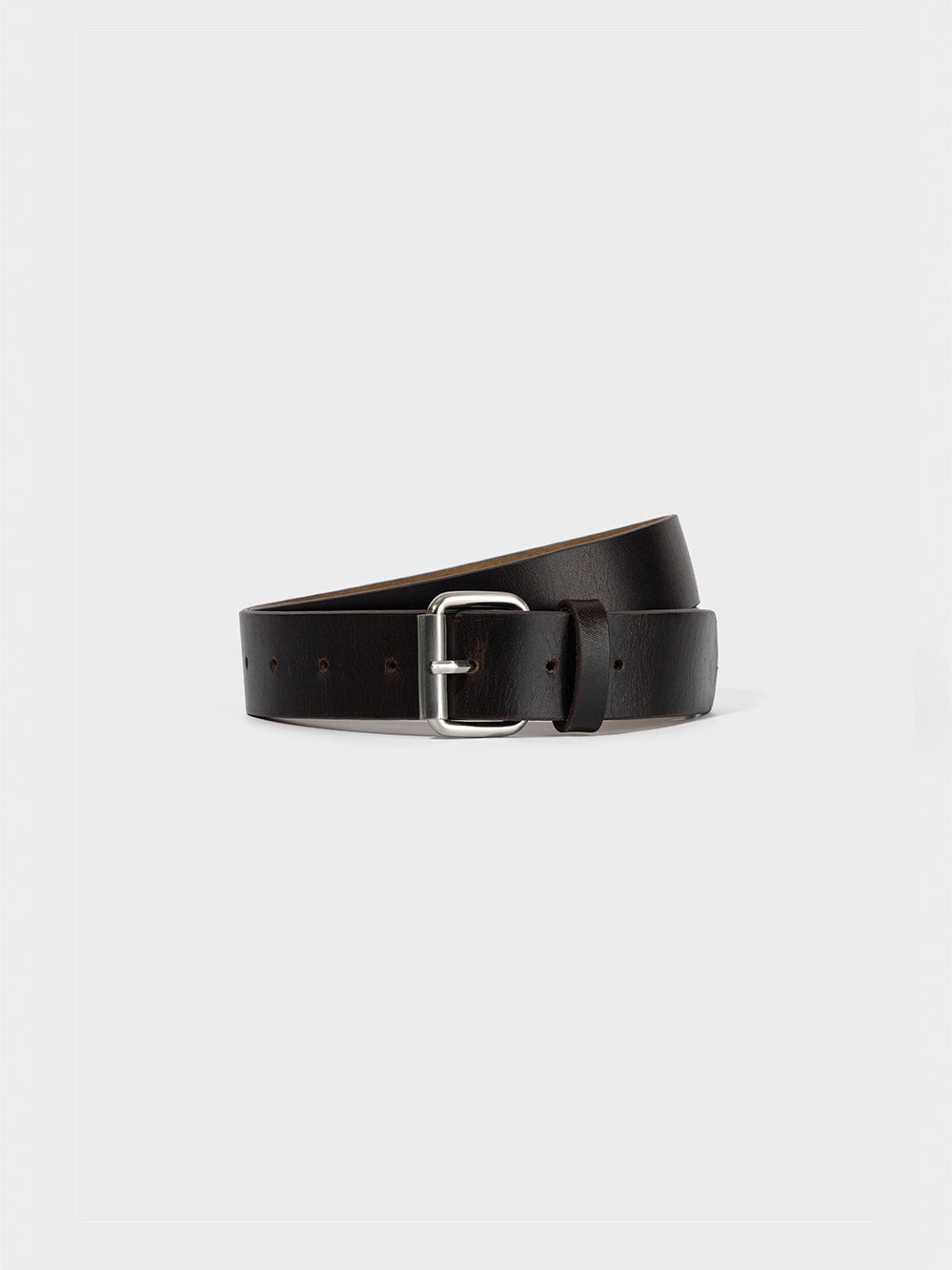 Low Classic Leather Belt Brown