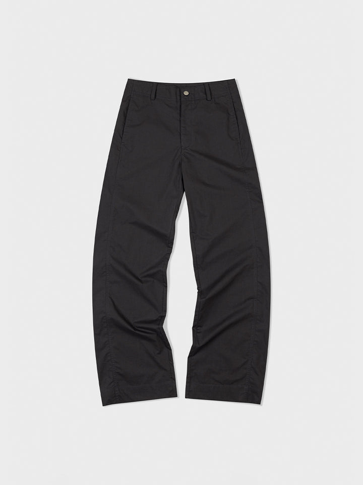 Low Classic Paper Straight-Fit Pants Charcoal