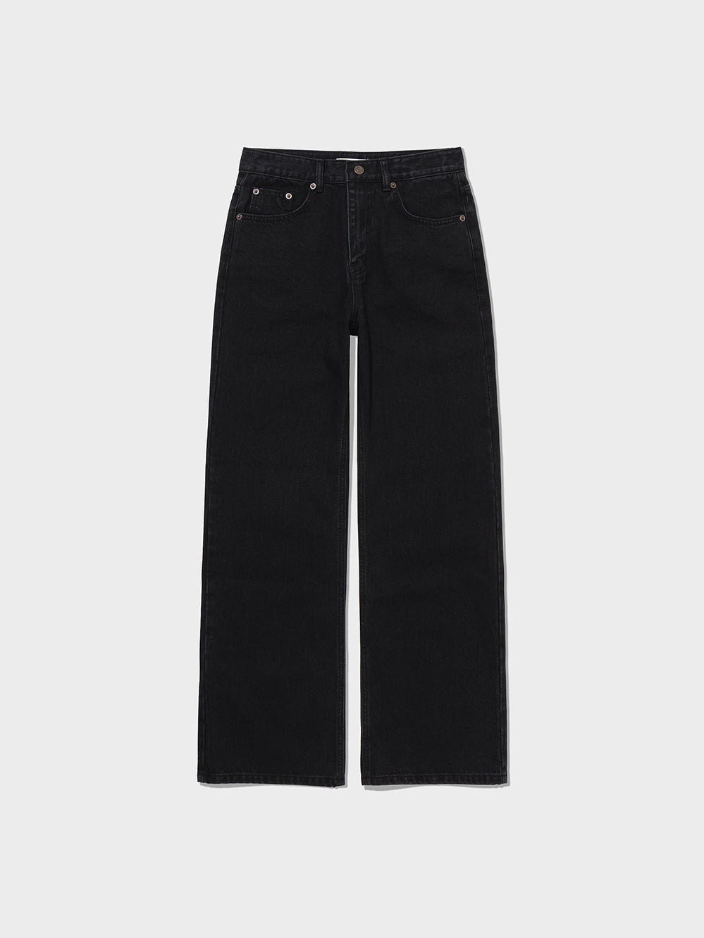 Low Classic Pocket Wide-Leg Jeans Black
