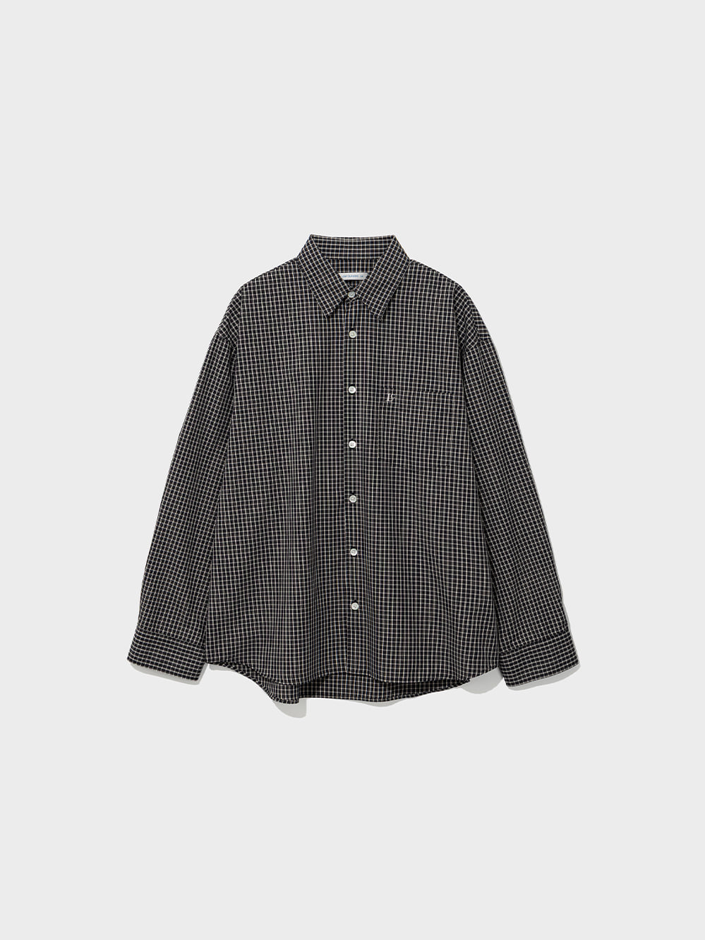 Low Classic Oversized Lc Checked Shirt Black