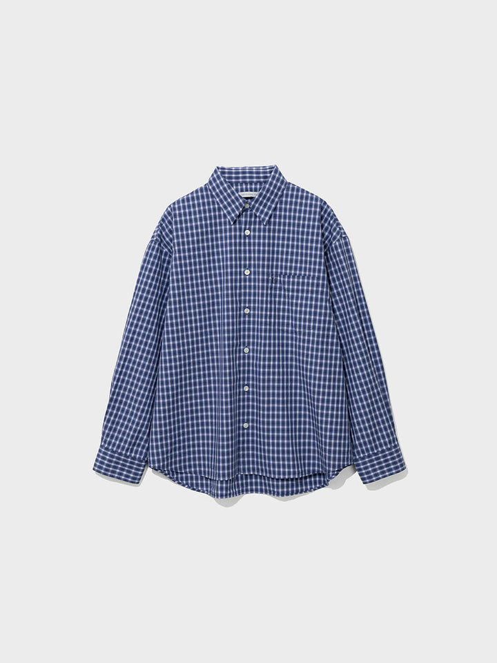 Low Classic Oversized Lc Checked Shirt Blue