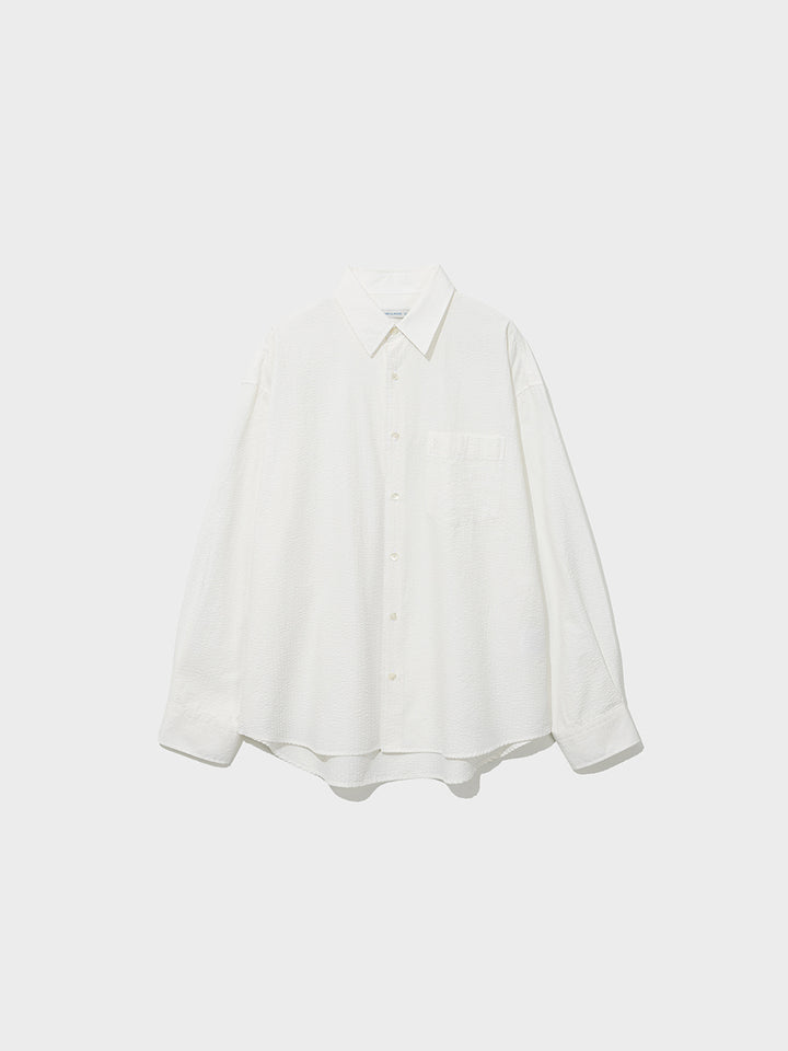 Low Classic Oversized Lc Checked Shirt Off White