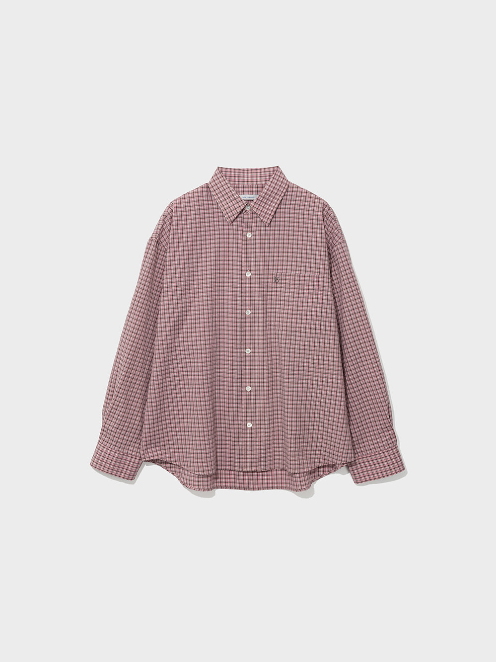 Low Classic Oversized Lc Checked Shirt Pink