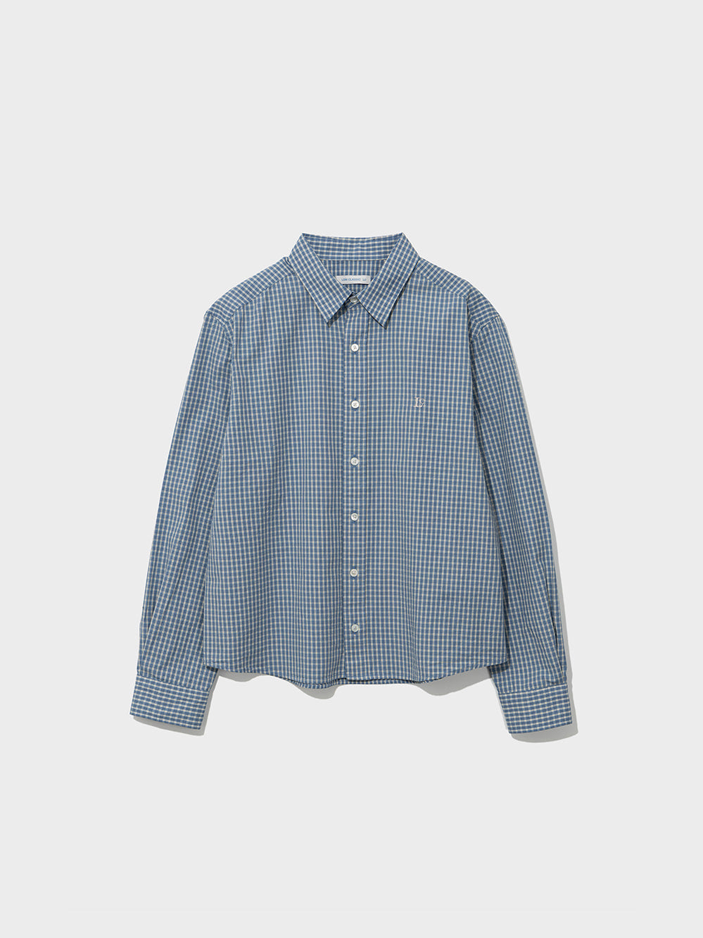 [Low Classic] Regular-Fit Lc Checked Shirt_Lake Blue