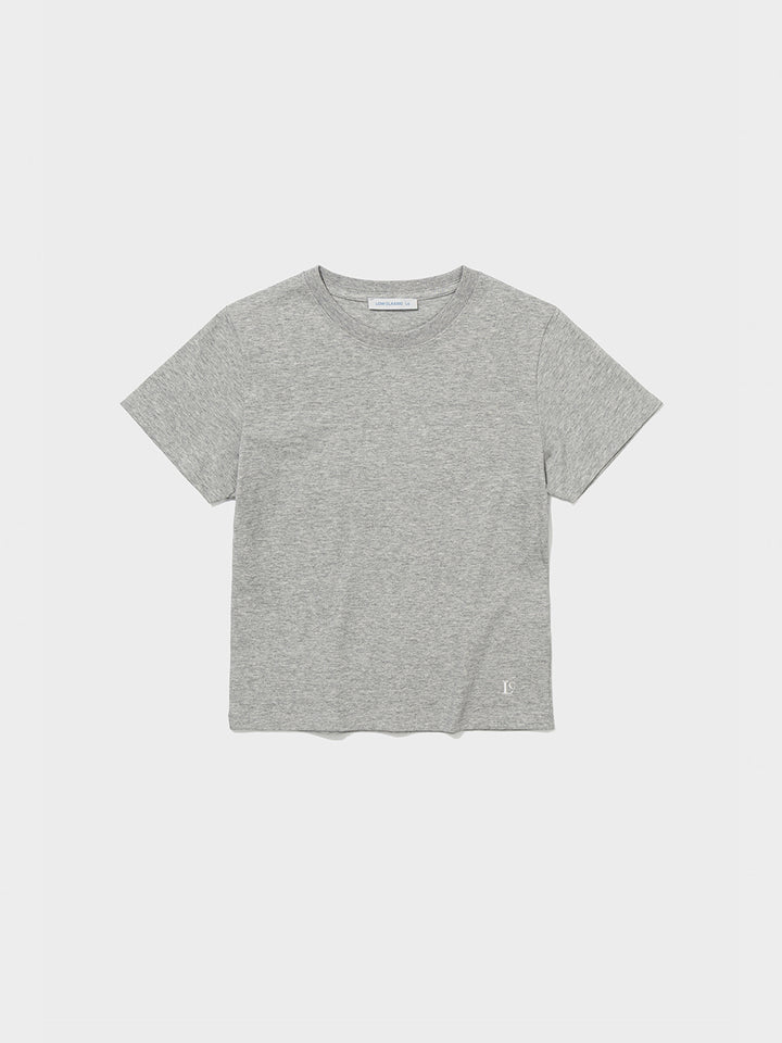 Low Classic Lc Baby Tee Melange Grey