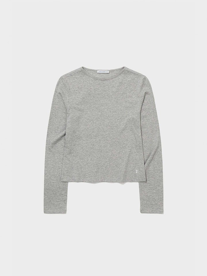 Low Classic Lc Long-Sleeve Tee Melange Grey