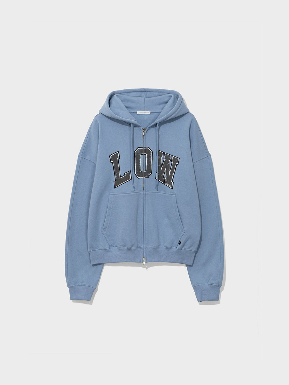 Low Classic Low Soft Sweat Zip-Up Hoodie Baby Blue