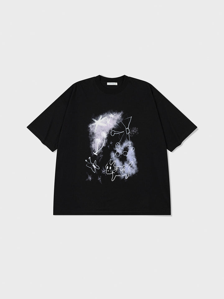 Low Classic Park Oversized T-Shirt Black
