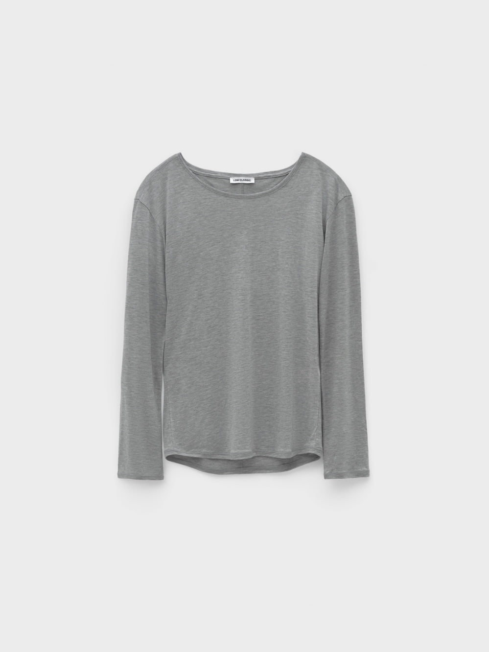 [Low Classic] Sheer Long Sleeve T-Shirt_Melange Grey