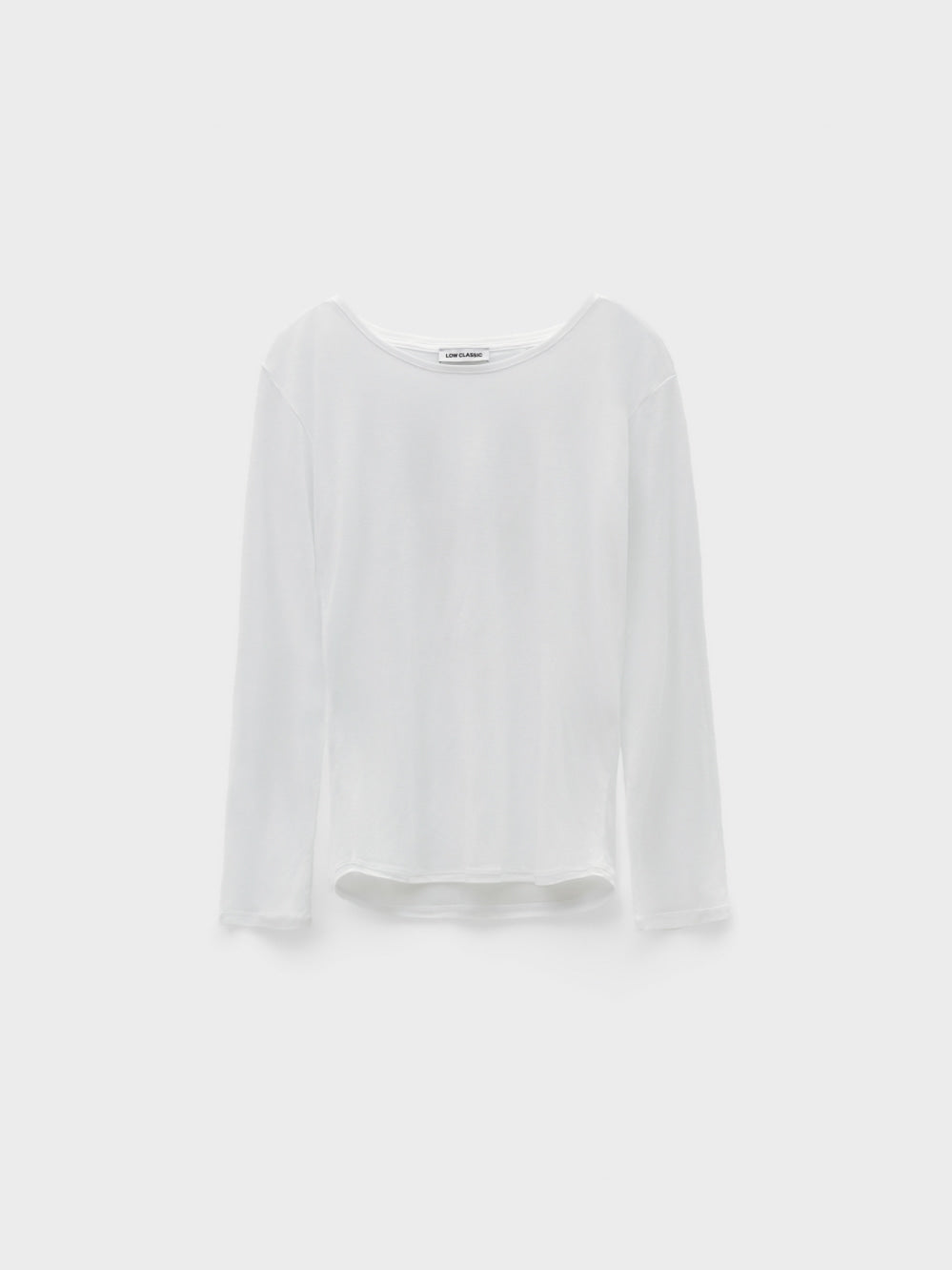 Low Classic Sheer Long Sleeve T-Shirt White