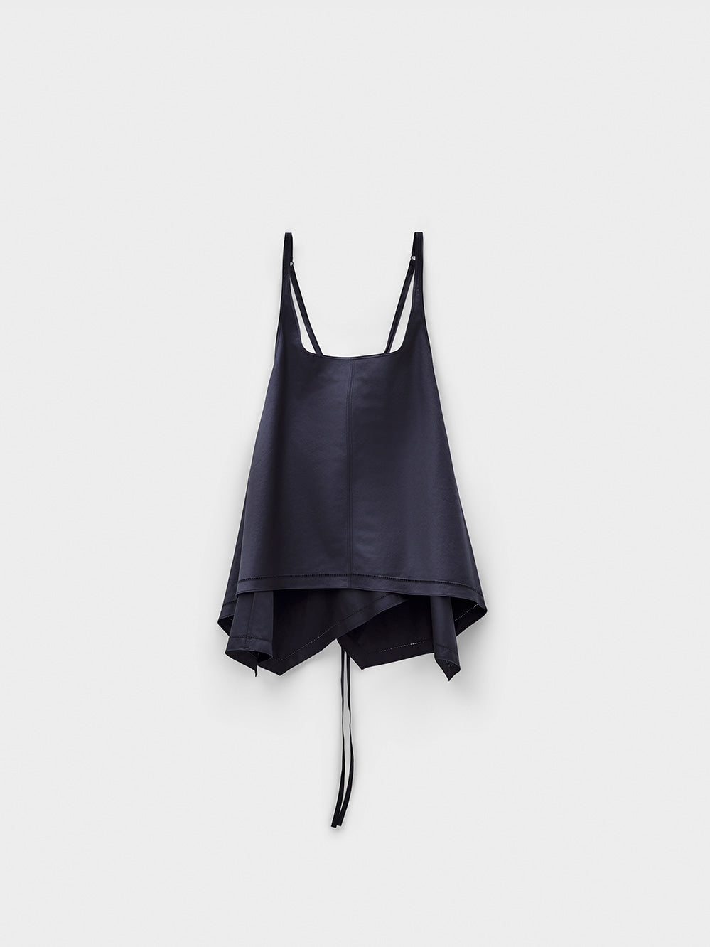 Low Classic Flared Sleeveless Top Navy