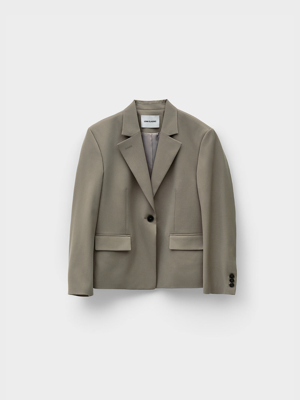[Low Classic] Tailored Jacket_Khaki Beige