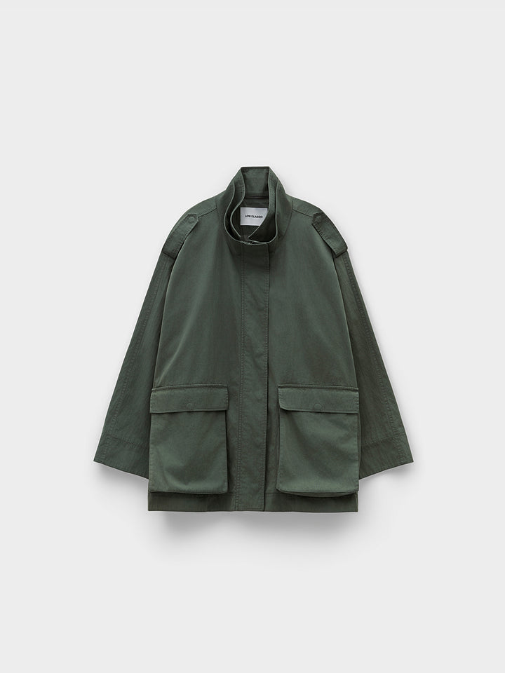 Low Classic Two Pocket Field Jacket Khaki