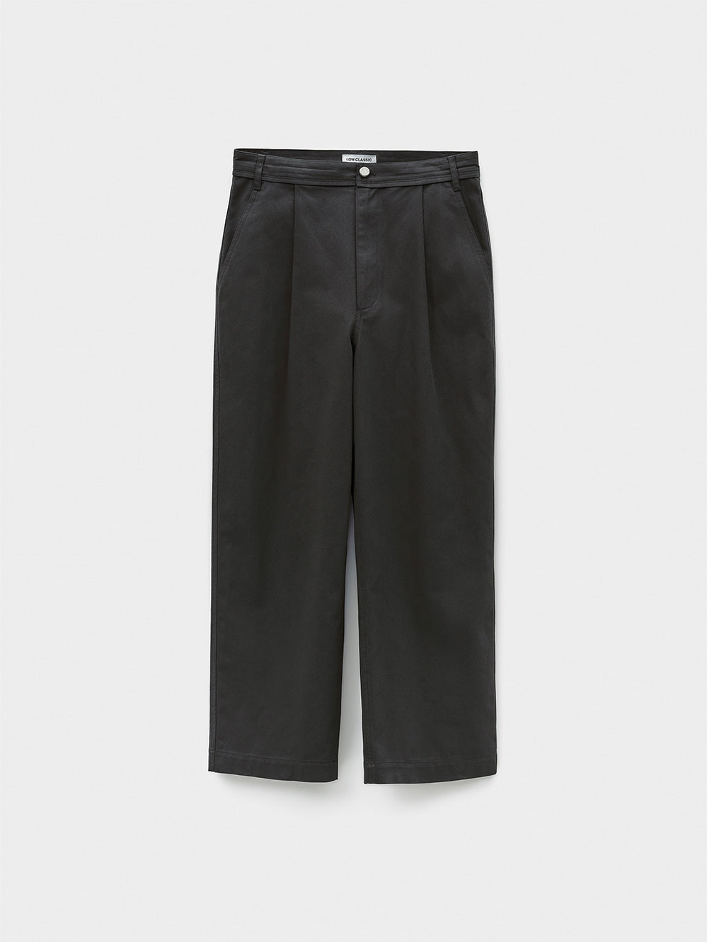 [Low Classic] Drawstring Cotton Pants_Charcoal