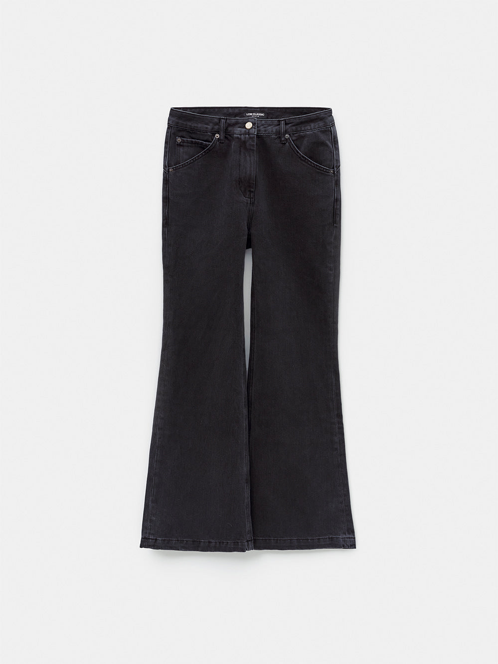 Low Classic Cinch Back Bootcut Denim Black