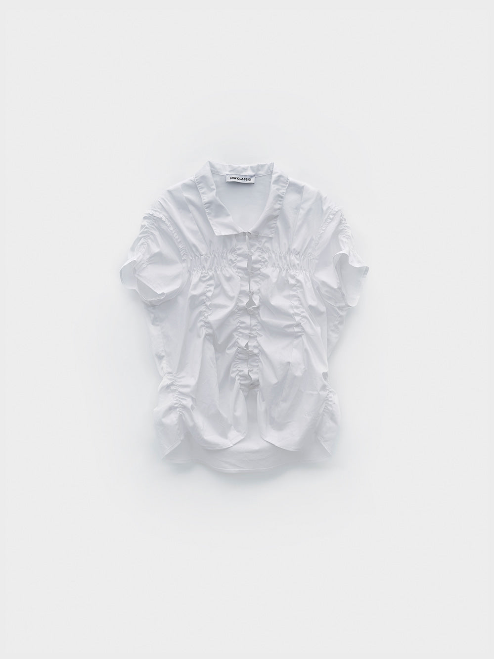 Low Classic Wrinkle Half Sleeve Shirt White