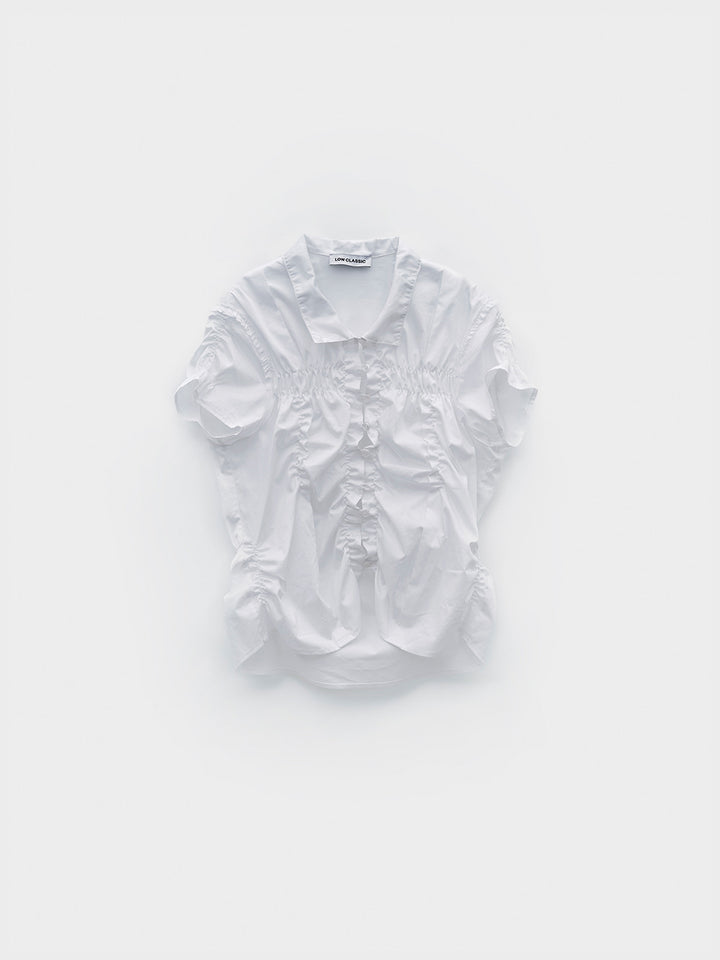 Low Classic Wrinkle Half Sleeve Shirt White