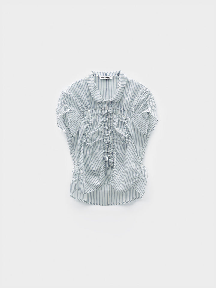 Low Classic Wrinkle Half Sleeve Shirt Stripe