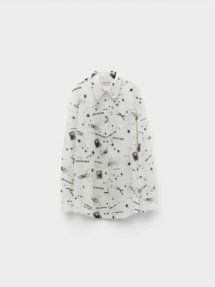 Low Classic Pipe Dream Print Shirt Ivory