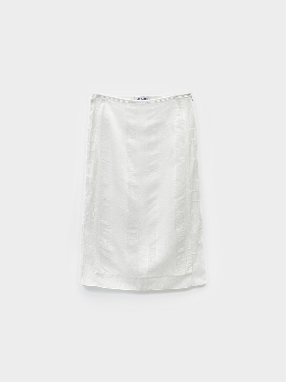 Low Classic See-Through Layered Skirt White