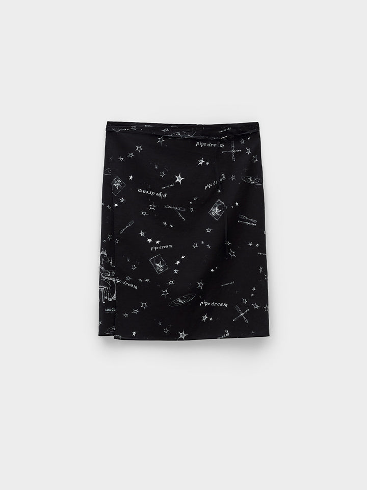 Low Classic Pipe Dream Wrap Skirt Black