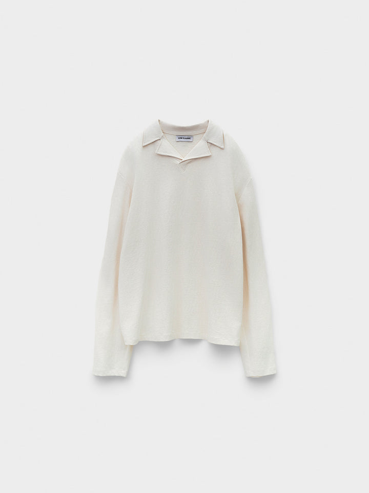 Low Classic Washed Jersey Long Sleeve T-Shirt Oatmeal
