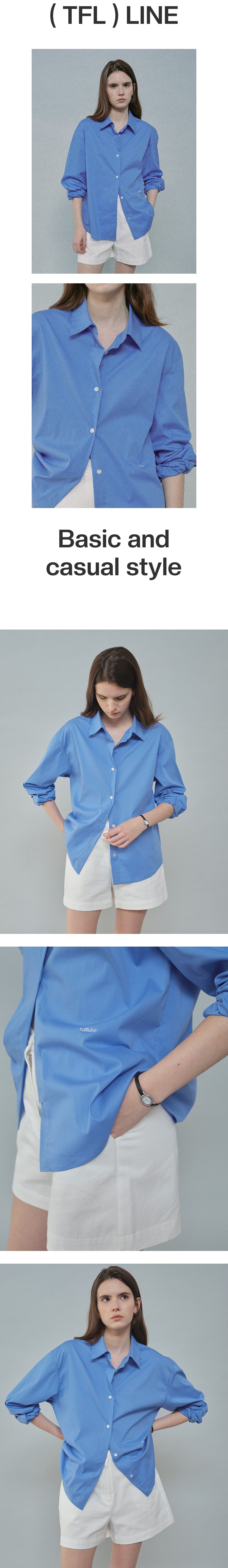 Tillidie Wrinkle-Free Regular Fit Shirt Blue