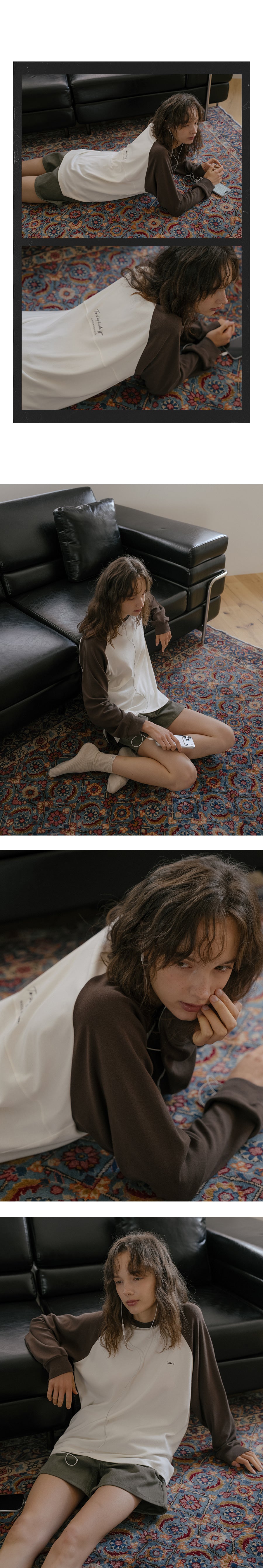 Tillidie Raglan oversized modal tee Ivory