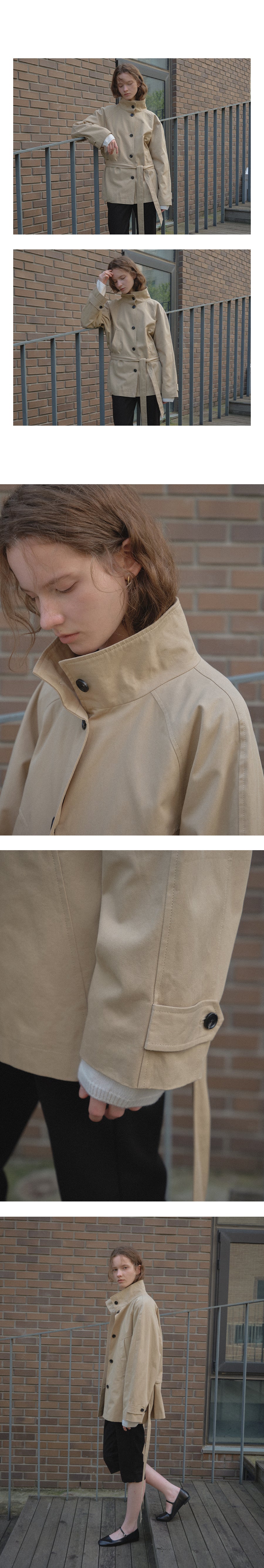 Tillidie Classic belted trench coat Beige