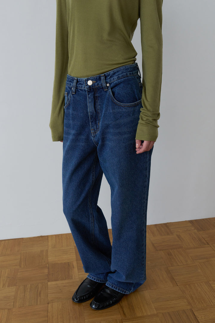 Overdueflair Indigo Denim Pants Blue