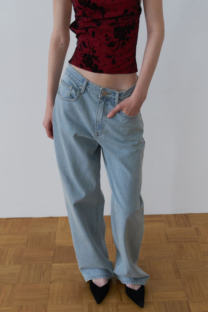 Overdueflair Indigo Denim Pants Light Blue