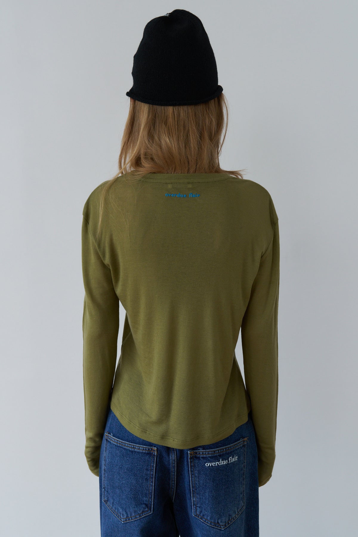 Overdueflair Soft Wool Tencel T-Shirt Olive