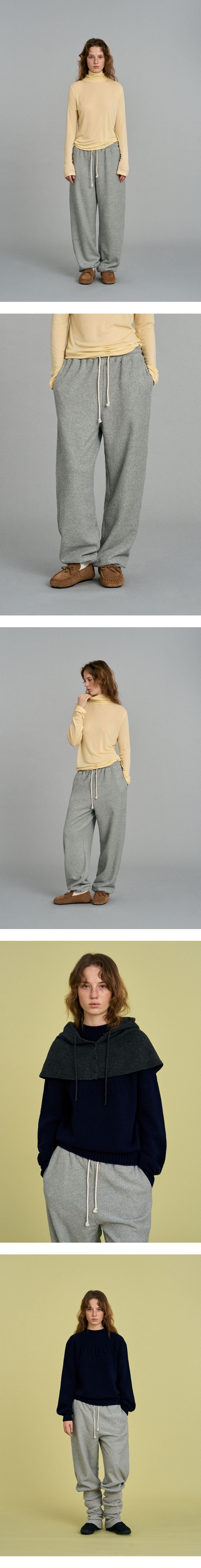 Mango Maniplease Popory Jogger Pants Grey