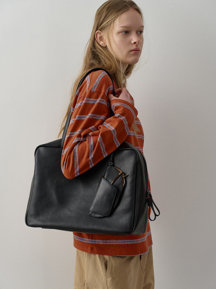 Facade Pattern Robin Shoulder Big Bag black