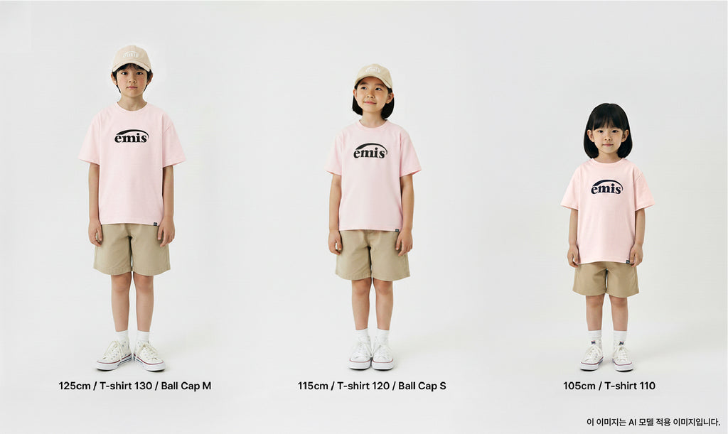 [emis] (Kids) New Logo Ball Cap-Navy