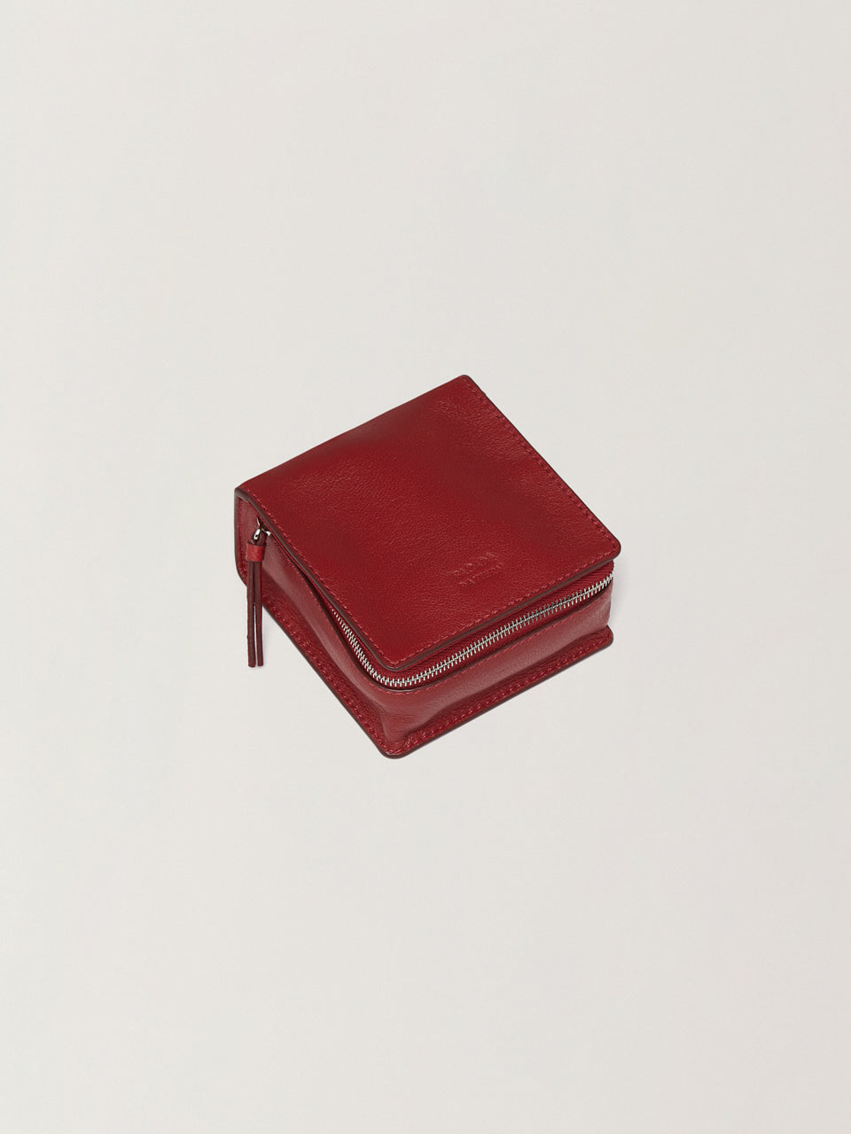 Facade Pattern Vintage Leather Pouch Small