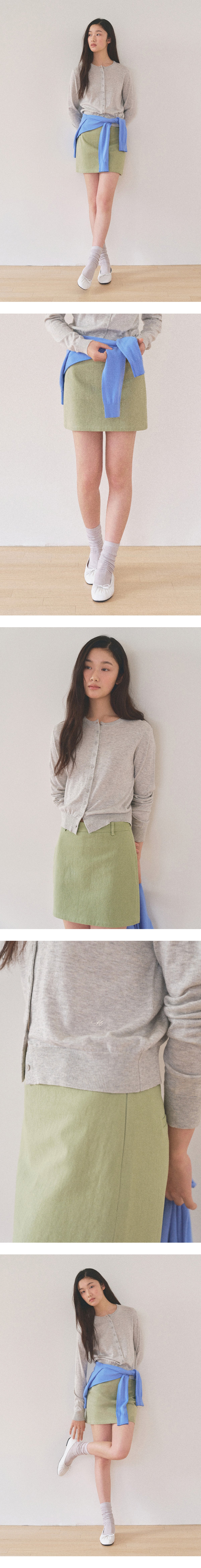 Mango Maniplease Weet Mini Skirt Mint