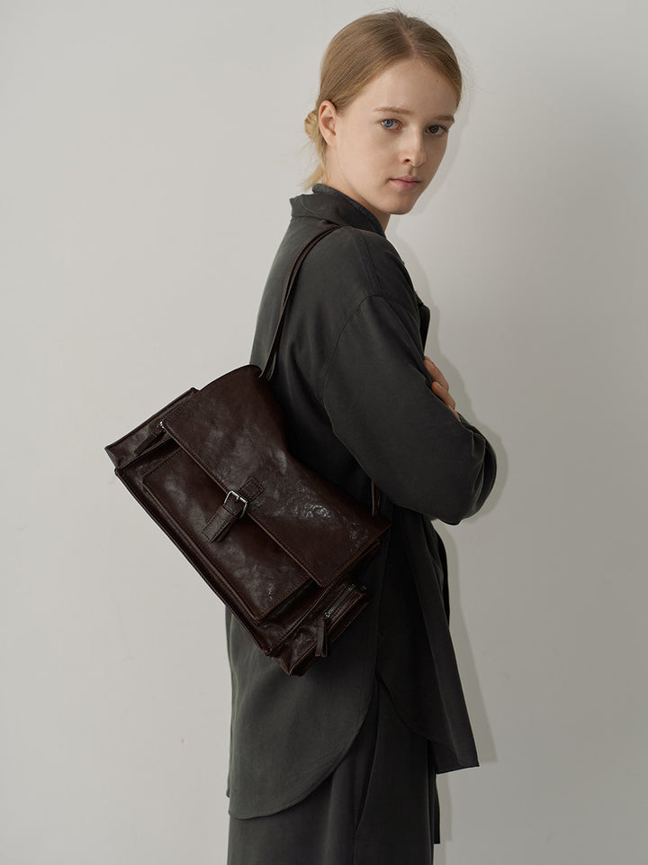 Facade Pattern Willow Pocket Bag chocolate