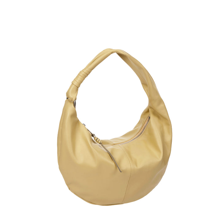 Vunque Halfmoon Knotted Hobo M Butter Yellow