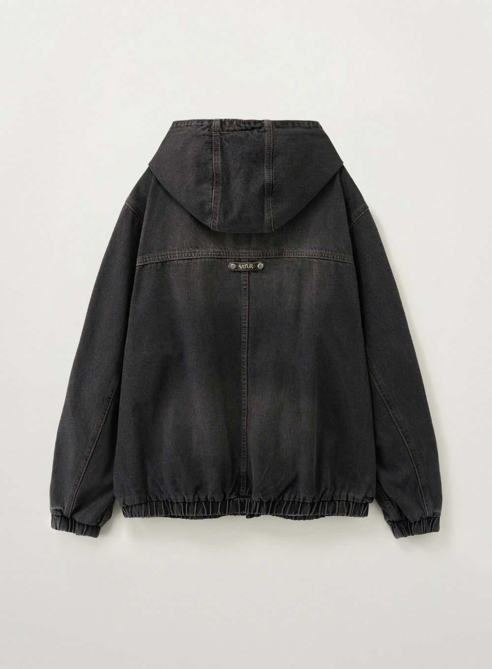 Satur Teo Denim Blouson Jacket - Gray